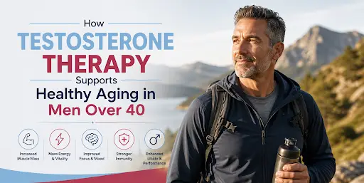 You are currently viewing How Testosterone Therapy Supports Healthy Aging in Men Over 40?