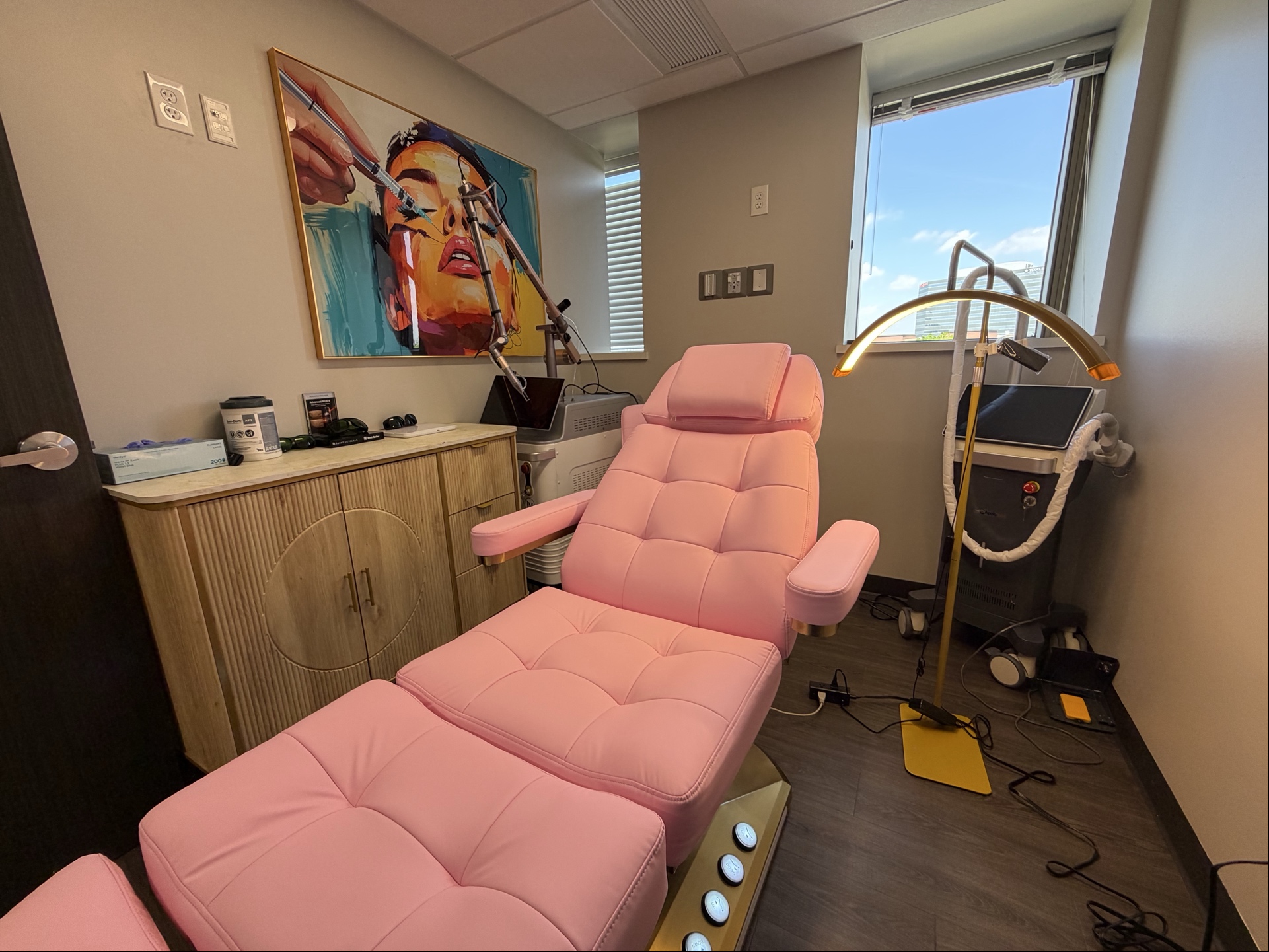 Injectable and laser treatment room at Lakewood Med Spa in Dallas